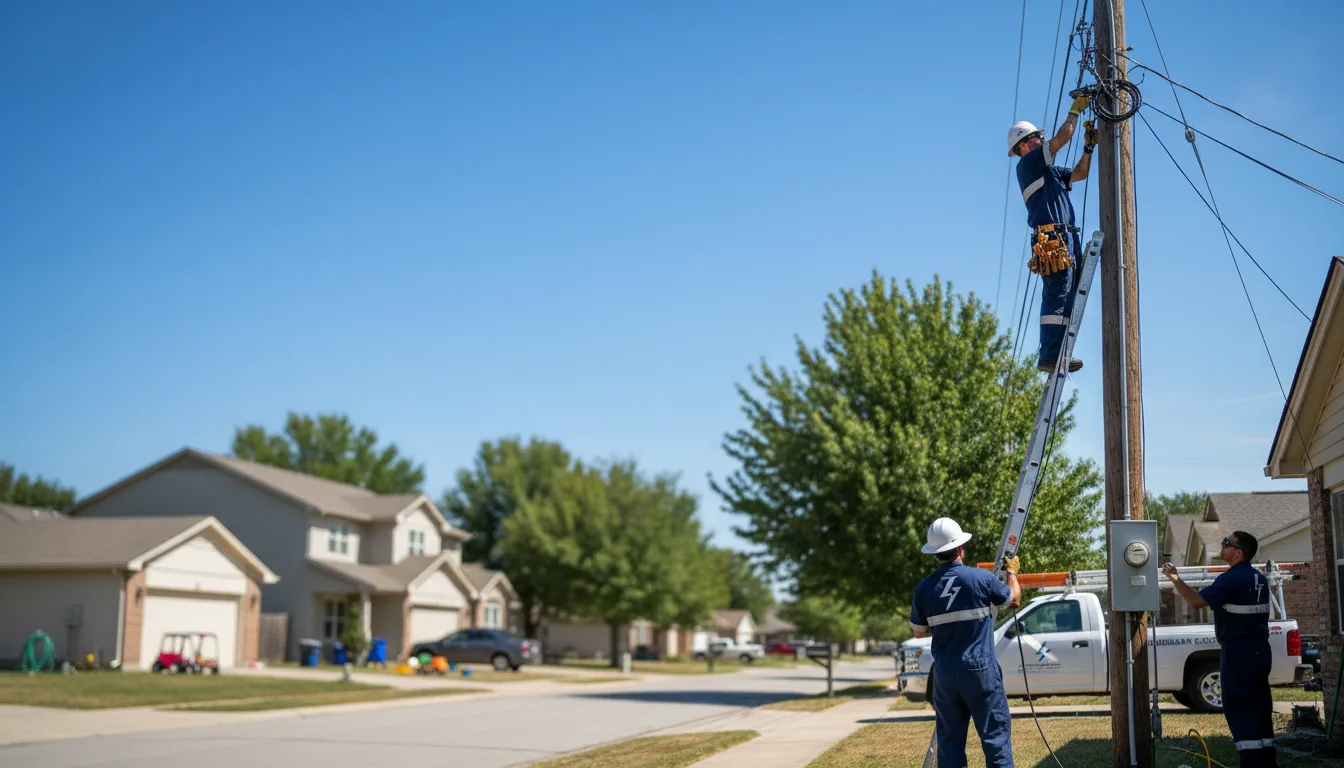 Residential electrician providing installation services in Chase, MI